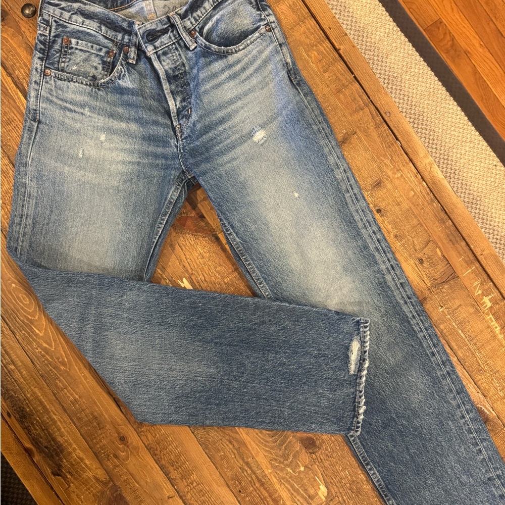 Moussy Distressed Denim Jeans